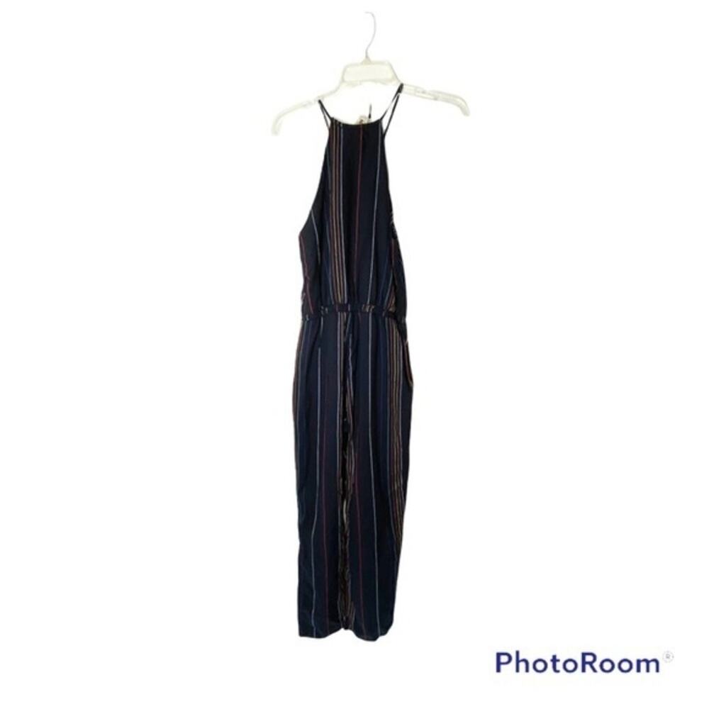 Anthropologie Dolan Blue Striped Jumpsuit Size XS Summer Vacation - Picture 3 of 10